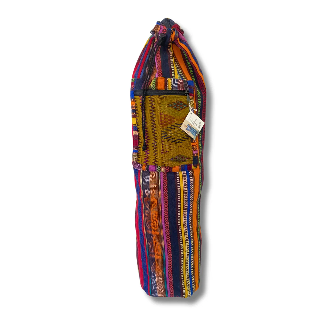 Huipil Embroidered Yoga Bag (Assorted) - Guatemala - Image 3