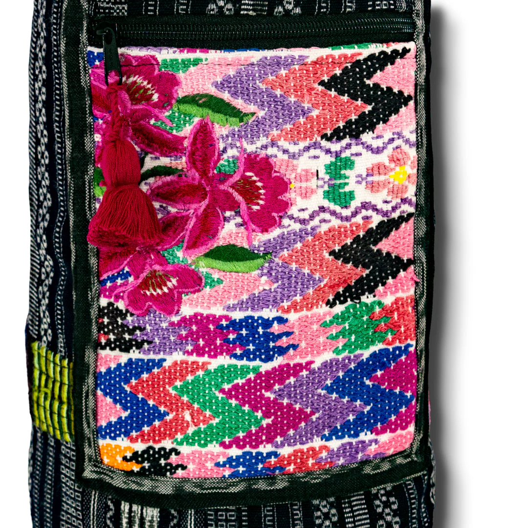 Huipil Embroidered Yoga Bag (Assorted) - Guatemala - Image 7
