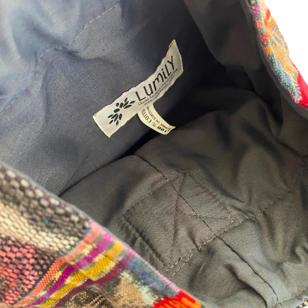 Huipil Embroidered Yoga Bag (Assorted) - Guatemala - Image 8