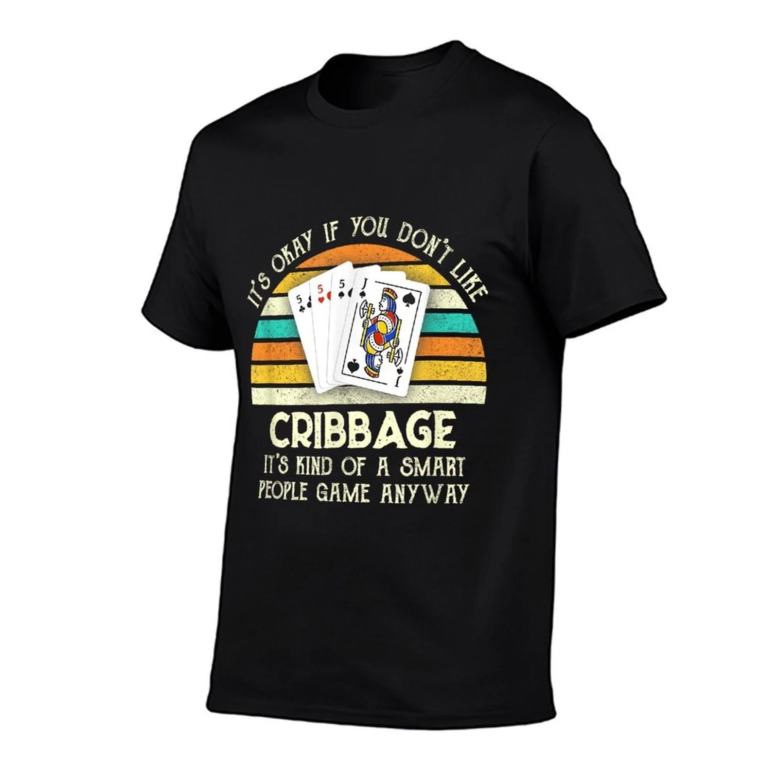 Its Okay If You Dont Like Cribbage Funny Cribbage Player  Cotton T-Shirt - Image 6