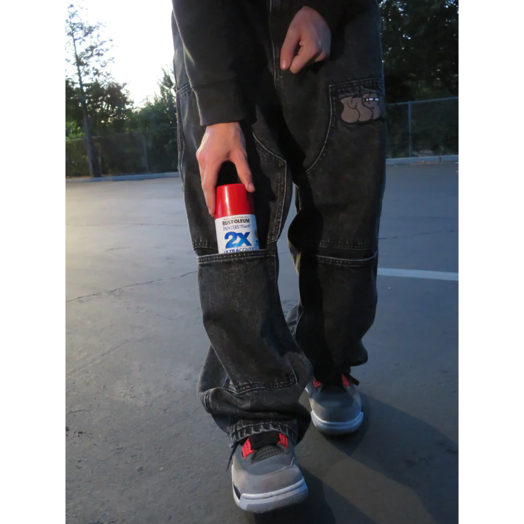 Mynd Eyes Baggy Denim Double Knee Pants - Image 3