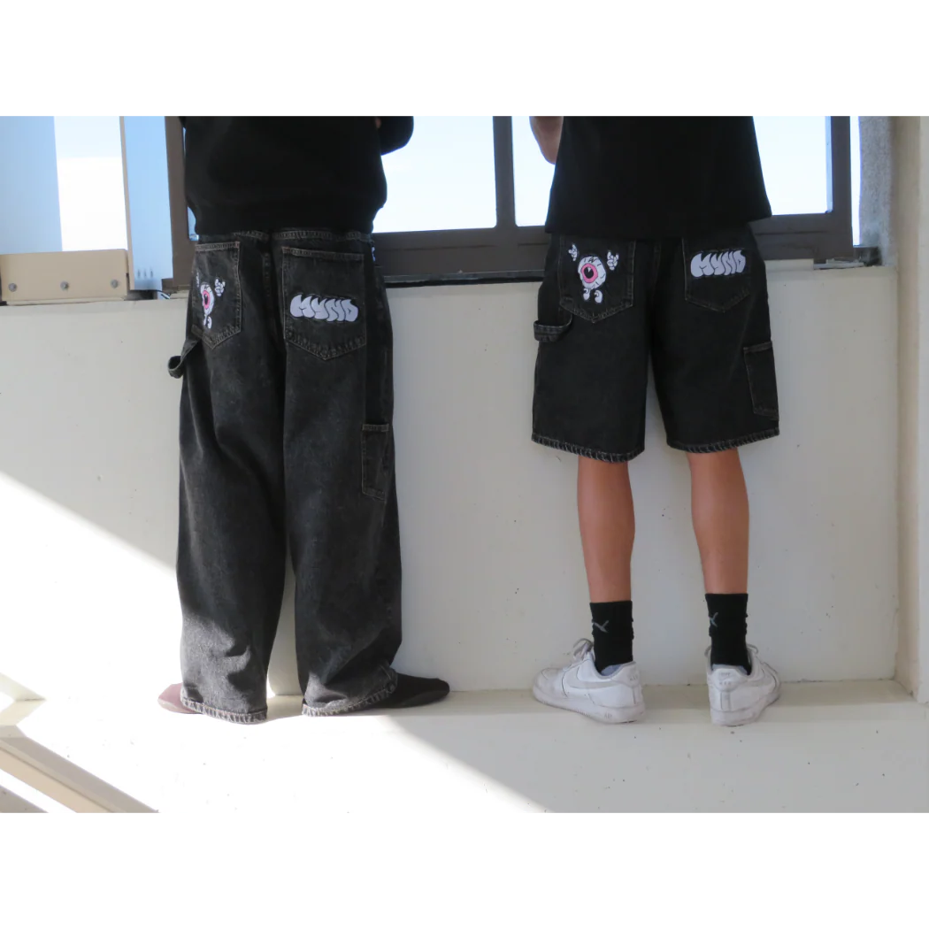 Myndskape Baggy Denim Shorts - Image 5