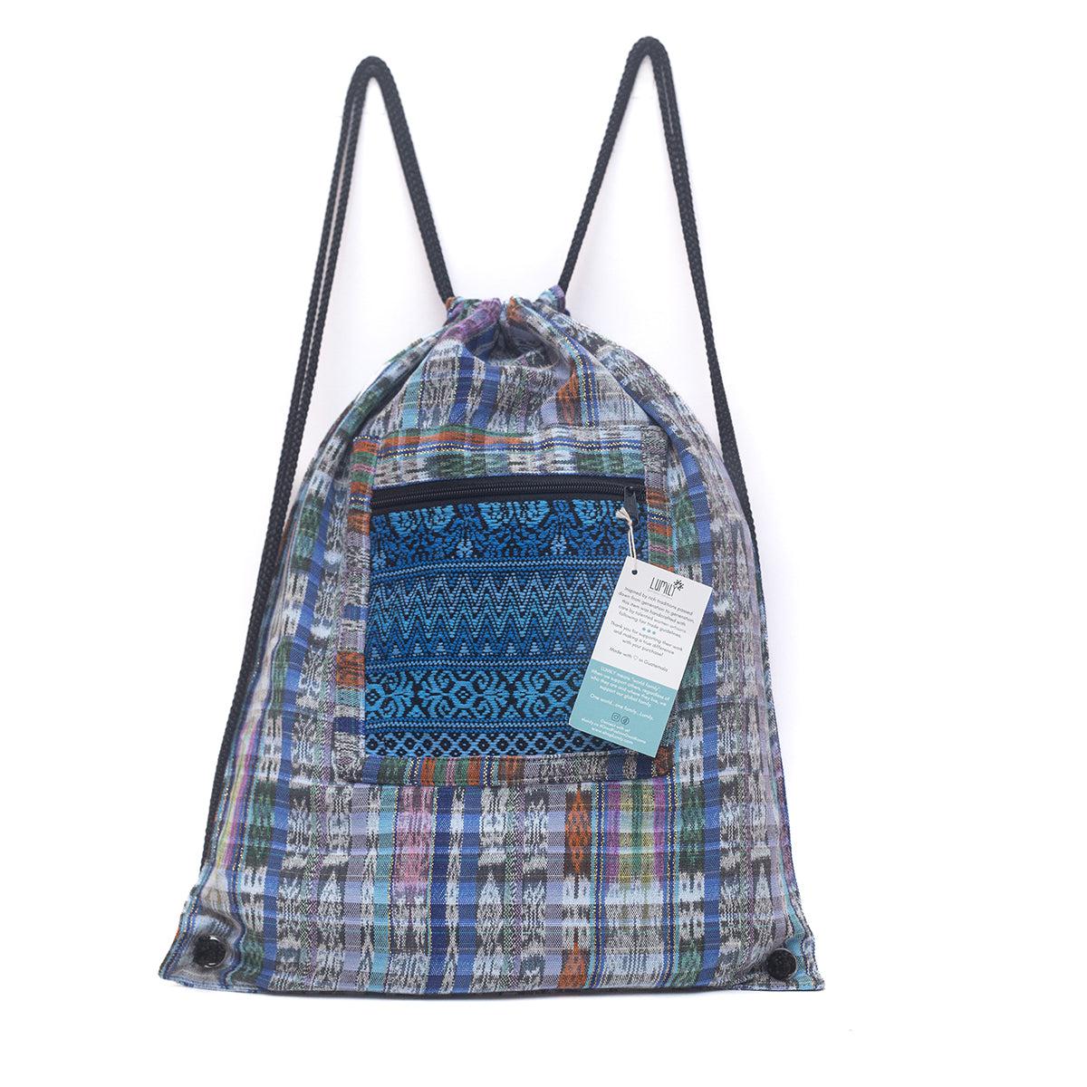 Salsa Upcycled Corte Backpack - Unique Guatemalan Handicraft - Image 35
