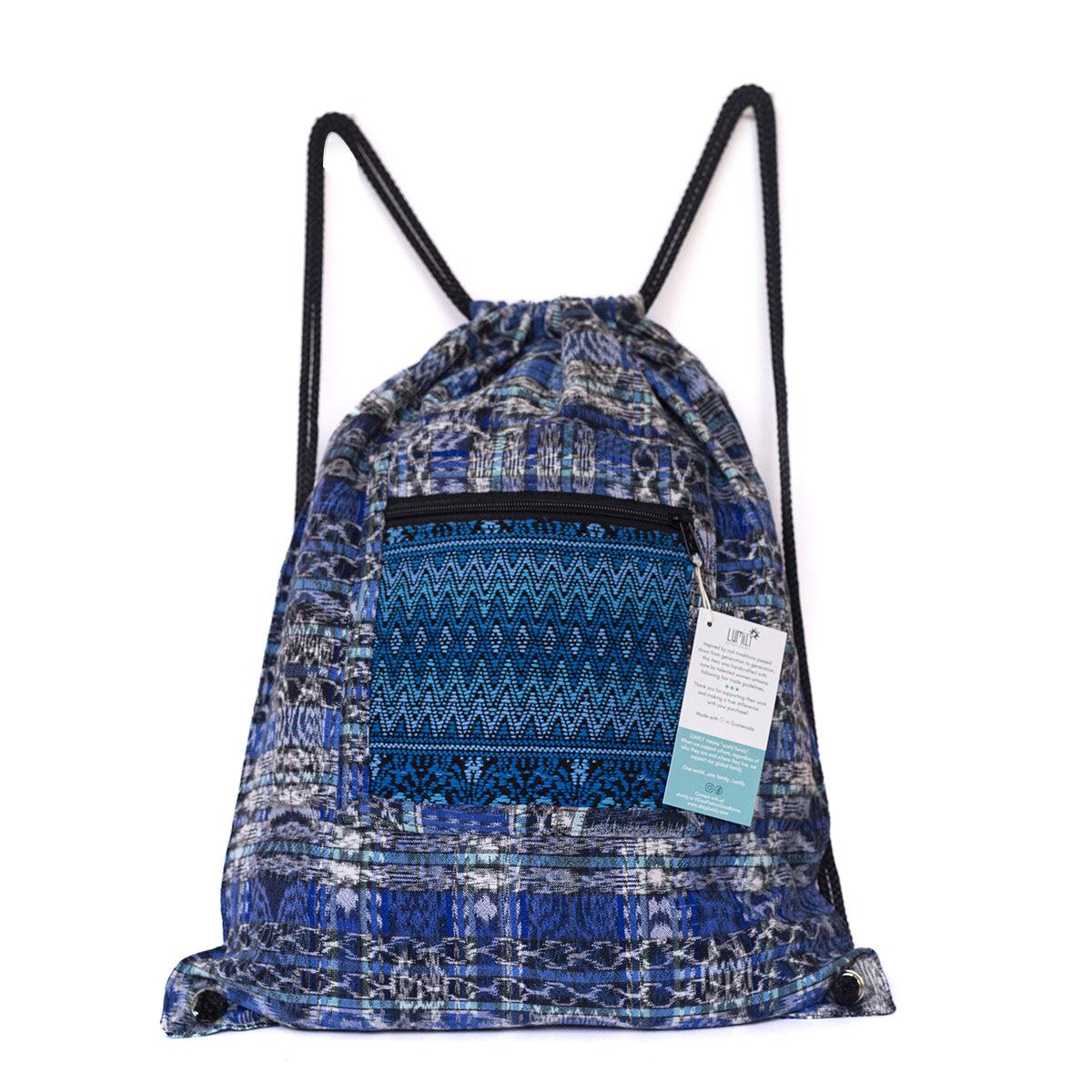 Salsa Upcycled Corte Backpack - Unique Guatemalan Handicraft - Image 53